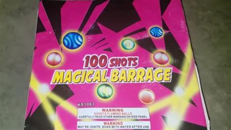 Elevate your fireworks experience with the Magical Barrate 100 Shot